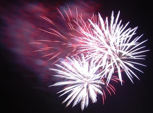 Feuerblumen von Kugelbomben bild